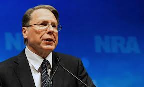 Wayne LaPierre, NRA spokesperson who argues for making schools armed camps.